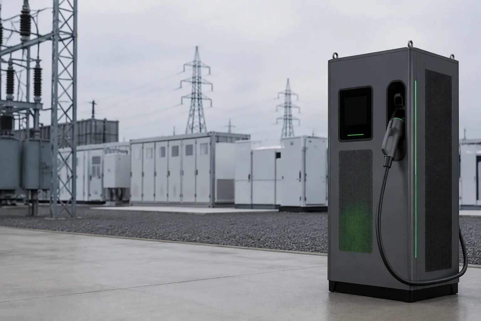 ems-charge bidirectional charger at a utility V2G pilot site